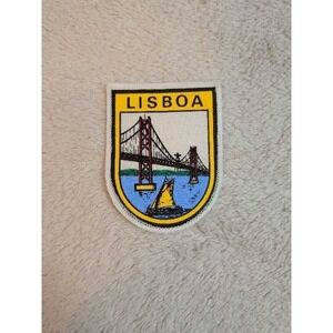 Lisbon Bridge Souvenir Embroidered Patch Travel‎ Collectible
